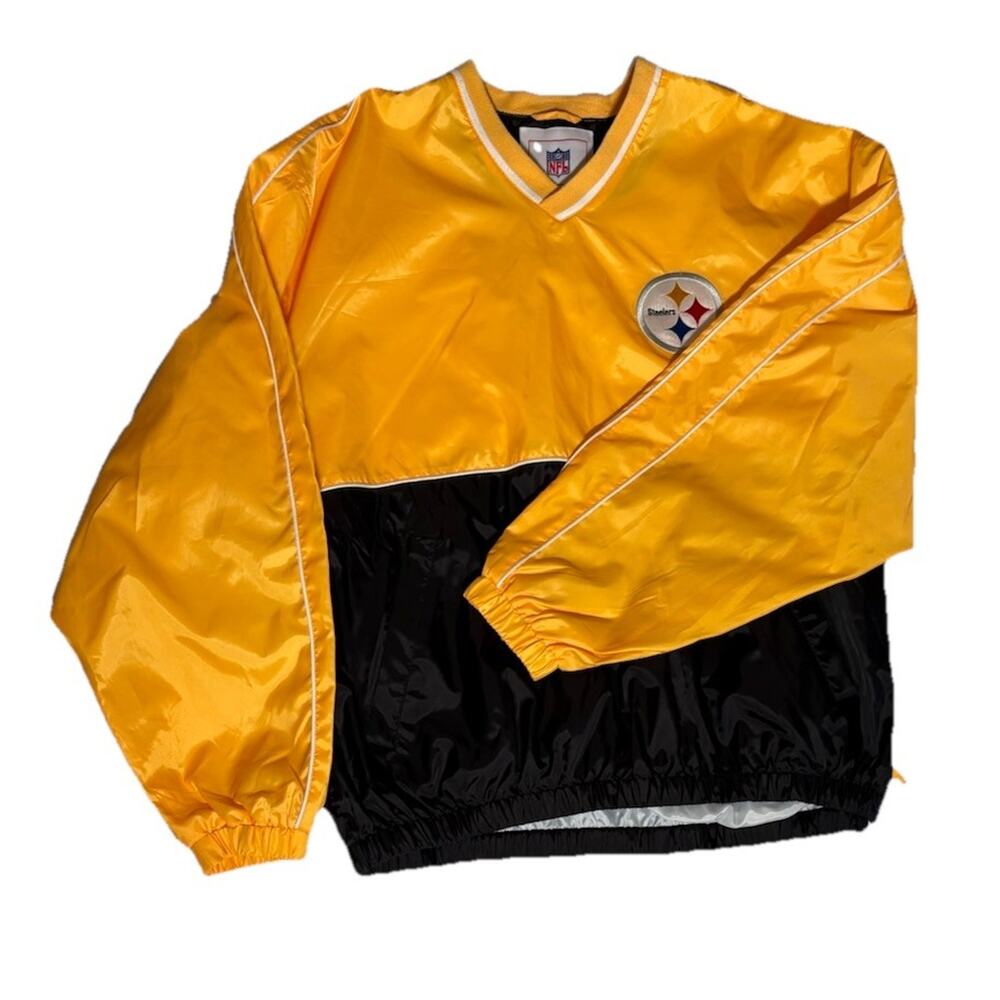 Vintage G-III Pittsburgh Steelers NFL Football Pullover Jacket Large